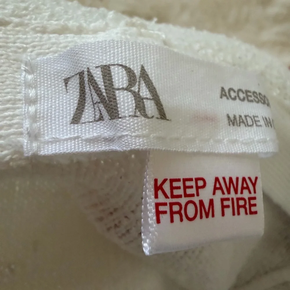 Zara Cream Kids Panama Hat with Cat Ears-1/2Y